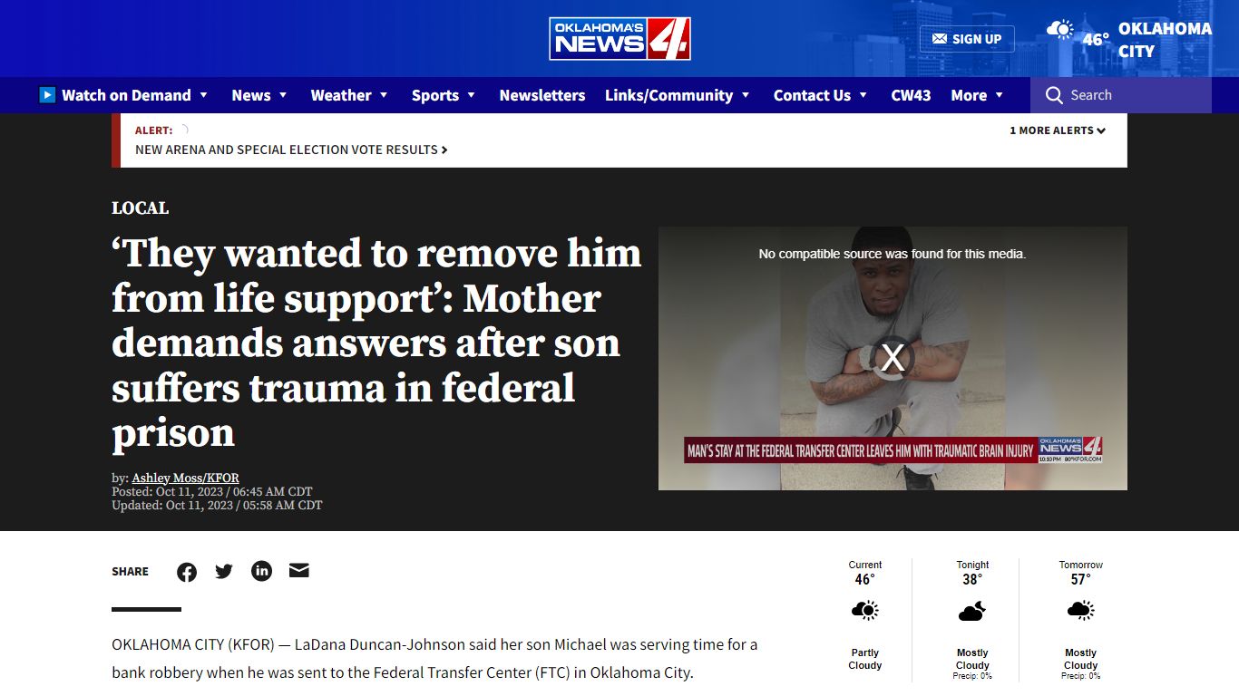 Mother demands answers after son suffers trauma in federal prison